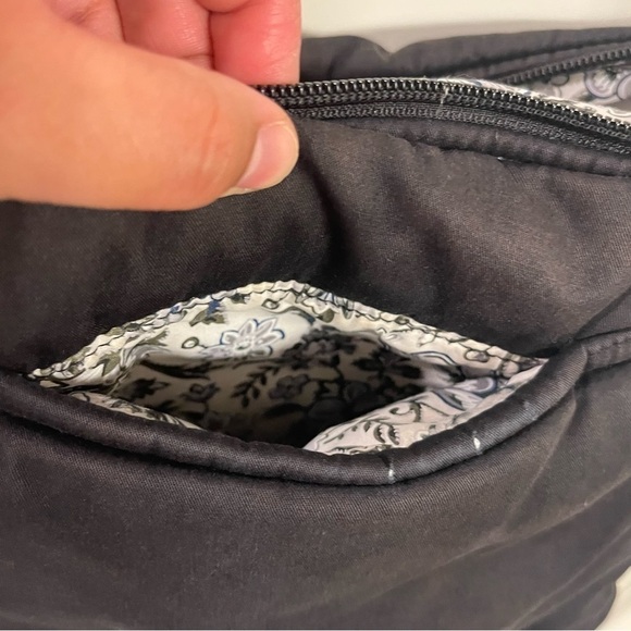 Vera Bradley Black Crossbody Quilted Satchel Casual Everyday Bag - Picture 10 of 12